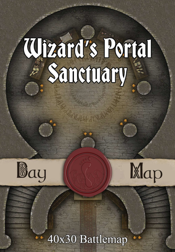 Wizards Portal Sanctuary X Battlemap Seafoot Games