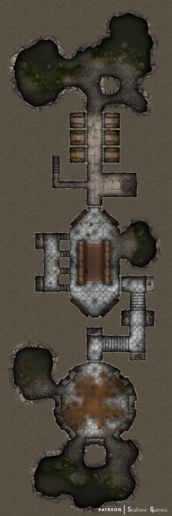 Black Dragon S Swamp Stronghold Lair Free X Multi Level Battlemap