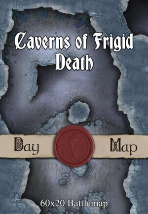 Caverns of Frigid Death 60x20 Battlemap
