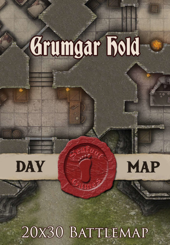 Grumgar Hold 30x20 DnD Battlemap