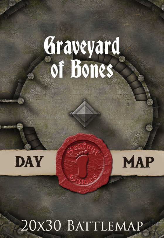 Graveyard of Bones 30x20 DnD Battlemap