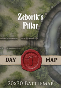 Zeborik’s Pillar 30x20 Battlemap