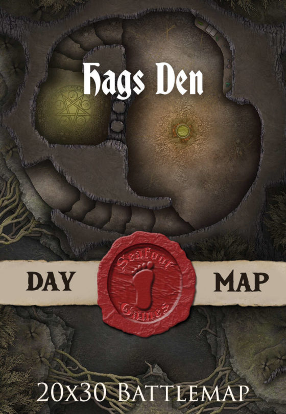 Hags Den 30x20 DnD Battlemap