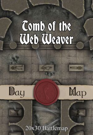 30x20 Battlemap - Tomb of the Web Weaver
