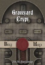 Graveyard Crypt 30x20 DnD Battlemap