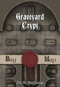 Graveyard Crypt 30x20 DnD Battlemap