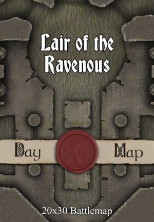 30x20 Battlemap - Lair of the Ravenous