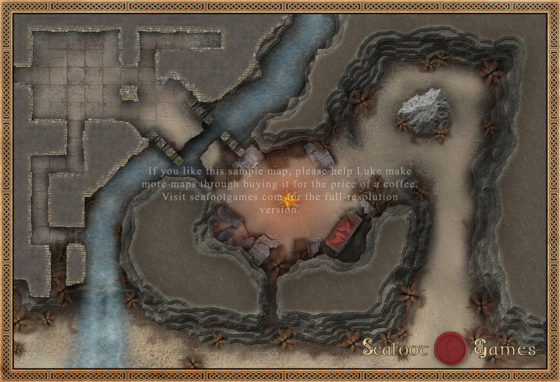 Giant's Cave 30x20 DnD Battlemap - Image 2