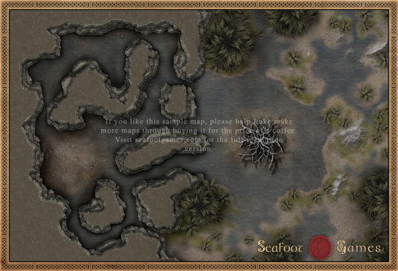 Gloomwood Caverns 30x20 DnD Battlemap - Image 2