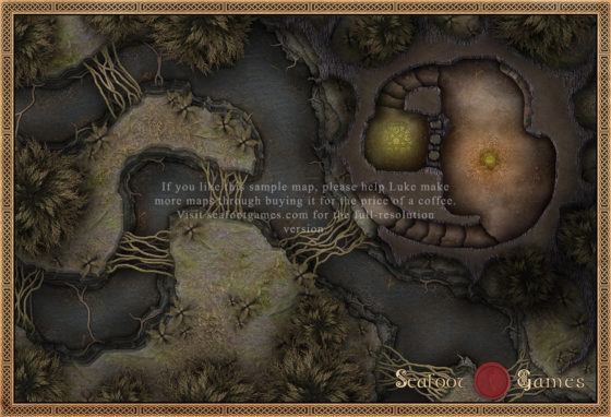 Hags Den 30x20 DnD Battlemap - Image 2