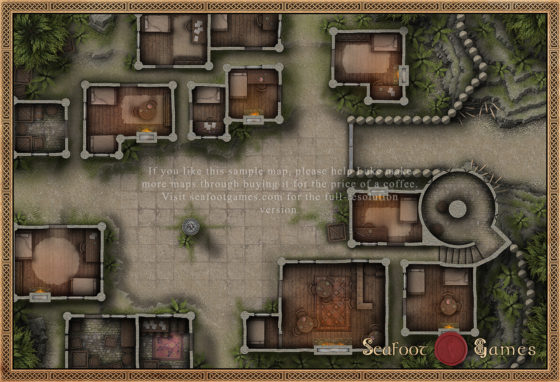 Hamlet of Grimsby 30x20 DnD Battlemap - Image 2