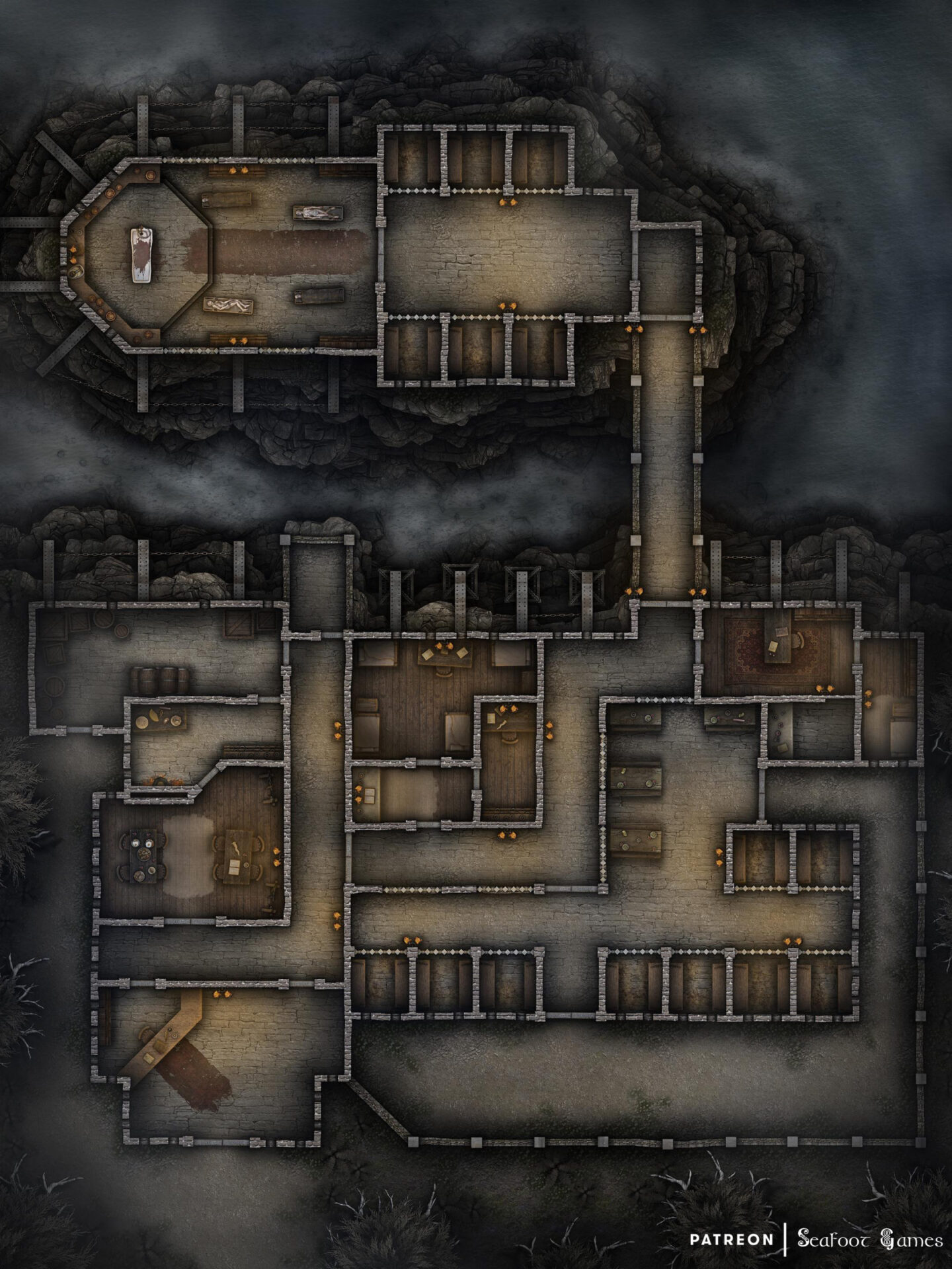 Map prison. DND Battle Map тюрьма. ДНД мап тюрьма. Карта тюрьмы ДНД. Темница ДНД.