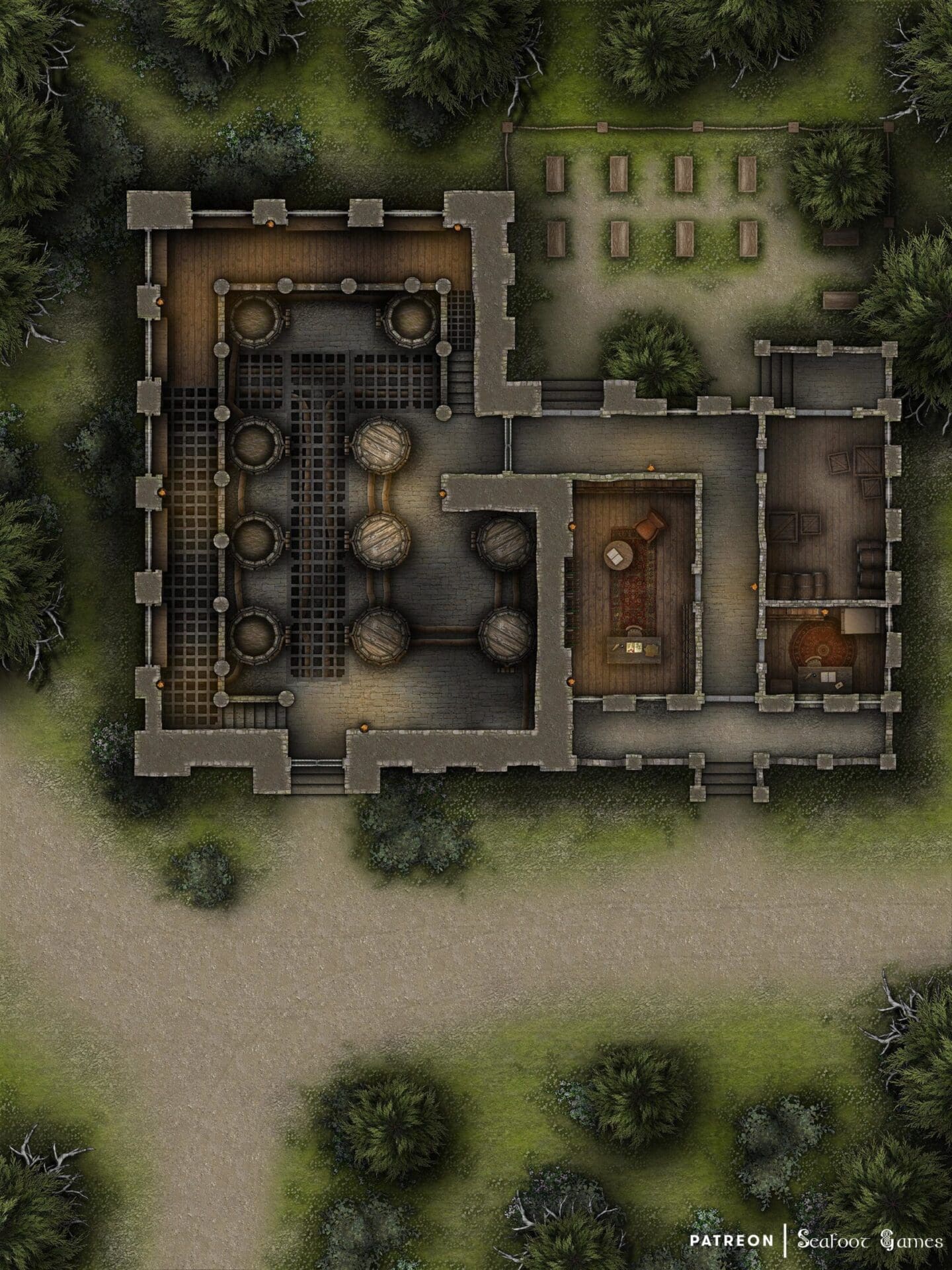 Free D&D Battlemap with Adventure –Fuzzington's Brewery