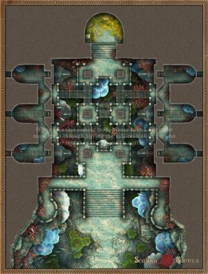 Vault of Sunken Riches - 40x30 Battlemap with Adventure