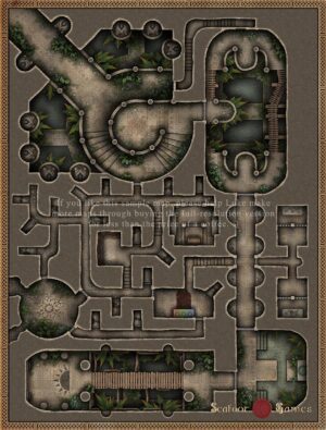 Vault of The Great Dawn - 40x30 Battlemap with Adventure