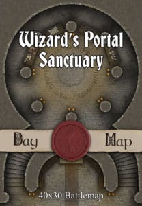 Wizard’s Portal Sanctuary 40x30 DnD Battlemap