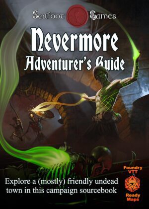 Nevermore Campaign Sourcebook with  Foundry VTT Ready & Printable DnD Battlemaps (System Agnostic)