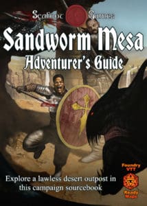 Sandworm Mesa Campaign Sourcebook with  Foundry VTT Ready & Printable DnD Battlemaps (System Agnostic)