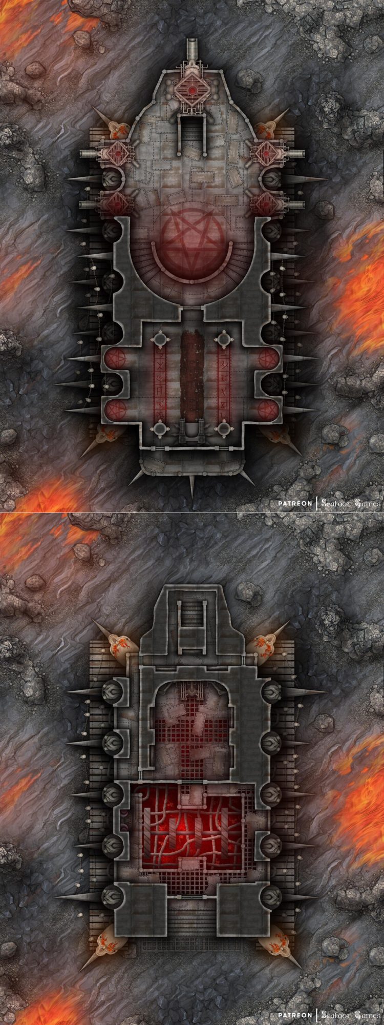 Infernal Soul Engine Juggernaut Free 40x30 Battlemap & Adventure