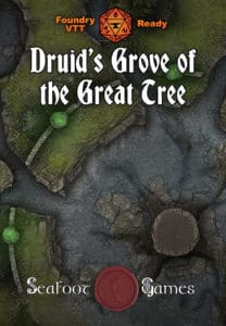 Druid’s Grove of the Great Tree 40x30 DnD Battlemap with Adventure (FoundryVTT-Ready!)