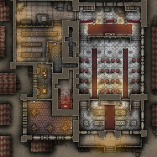 Devilbend Auction House Free 40x30 Multi-Level Battlemap