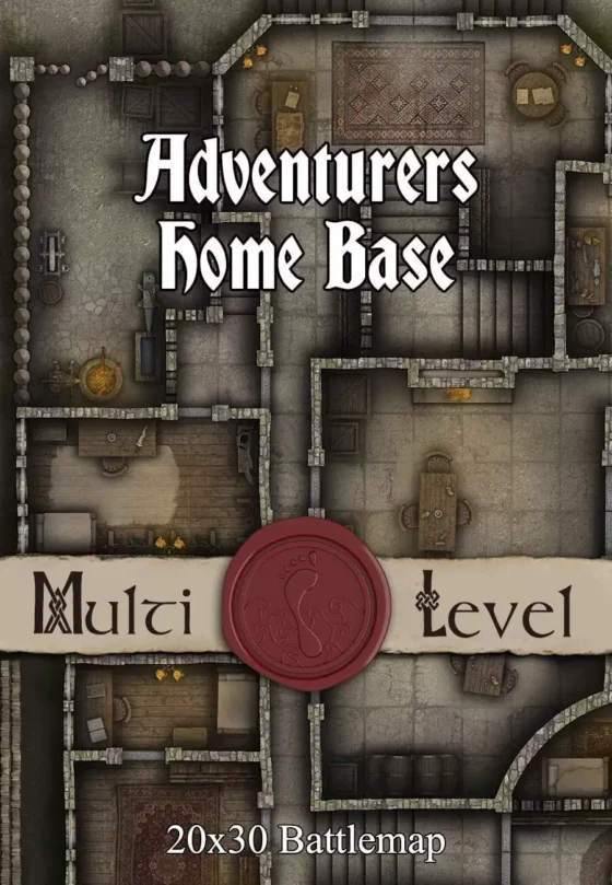 Adventurer's Home Base Battlemap Cover