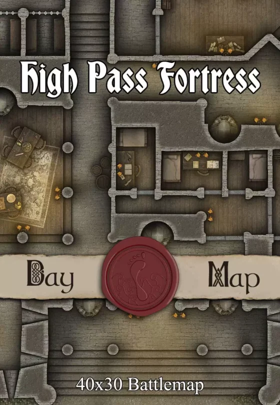 High Pass Fortress TTRPG Battlemap Cover