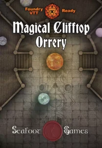 Magical Clifftop Orrery 40x30 DnD Battlemap with Adventure (FoundryVTT-Ready!)