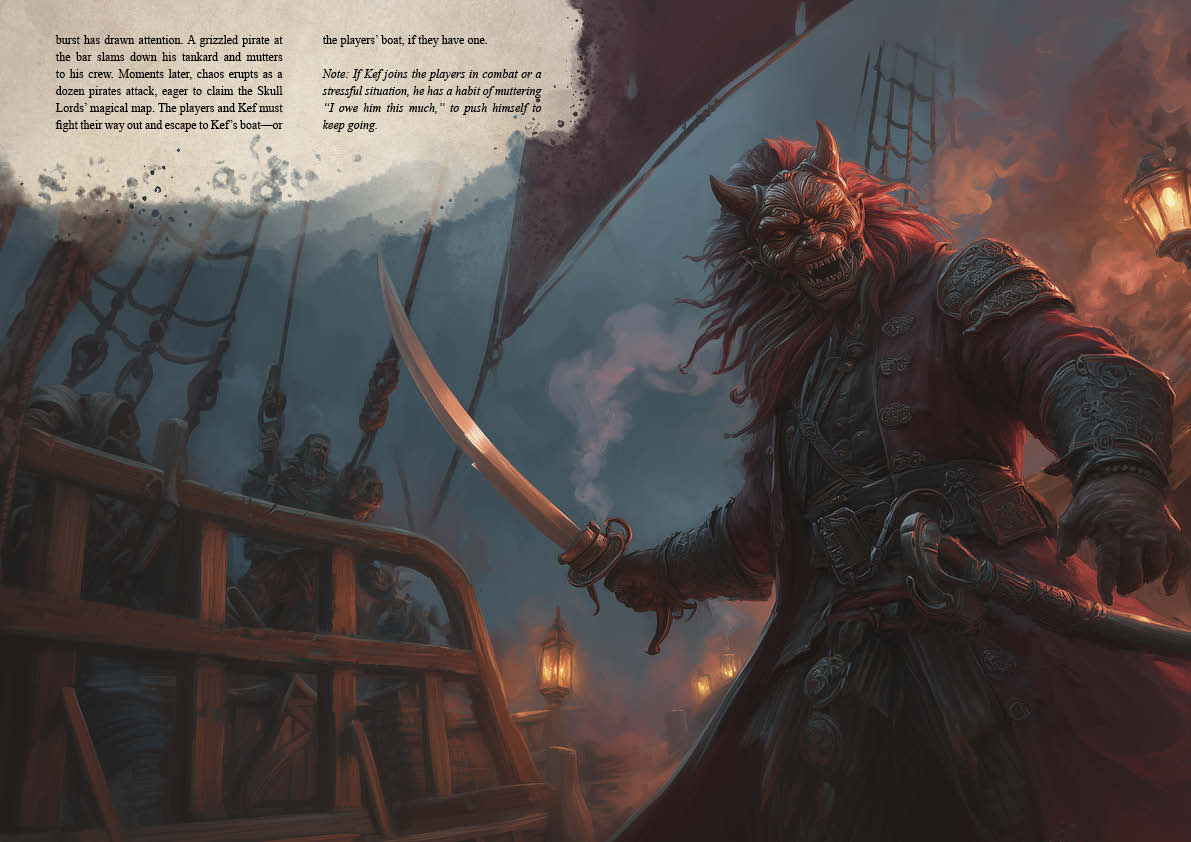 Hunt for the Skull Lords Trove DnD Campaign Sourcebook with Foundry VTT Ready Battlemaps (System Agnostic)