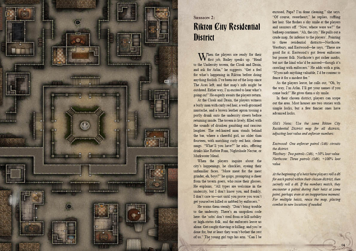 Shadows of Rikton Campaign Sourcebook with Foundry VTT Ready & Printable Battlemaps (System Agnostic) - Image 10