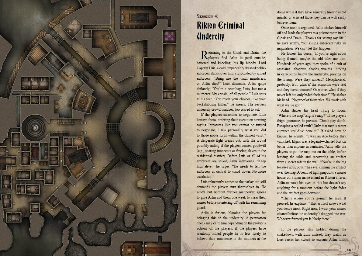 Shadows of Rikton Campaign Sourcebook with Foundry VTT Ready & Printable Battlemaps (System Agnostic) - Image 8